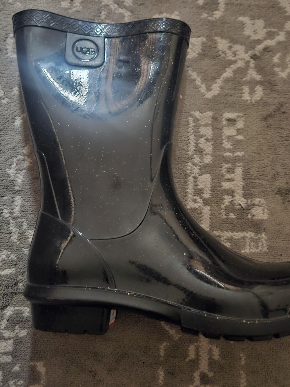 UGG KIDS Black Rain Boot